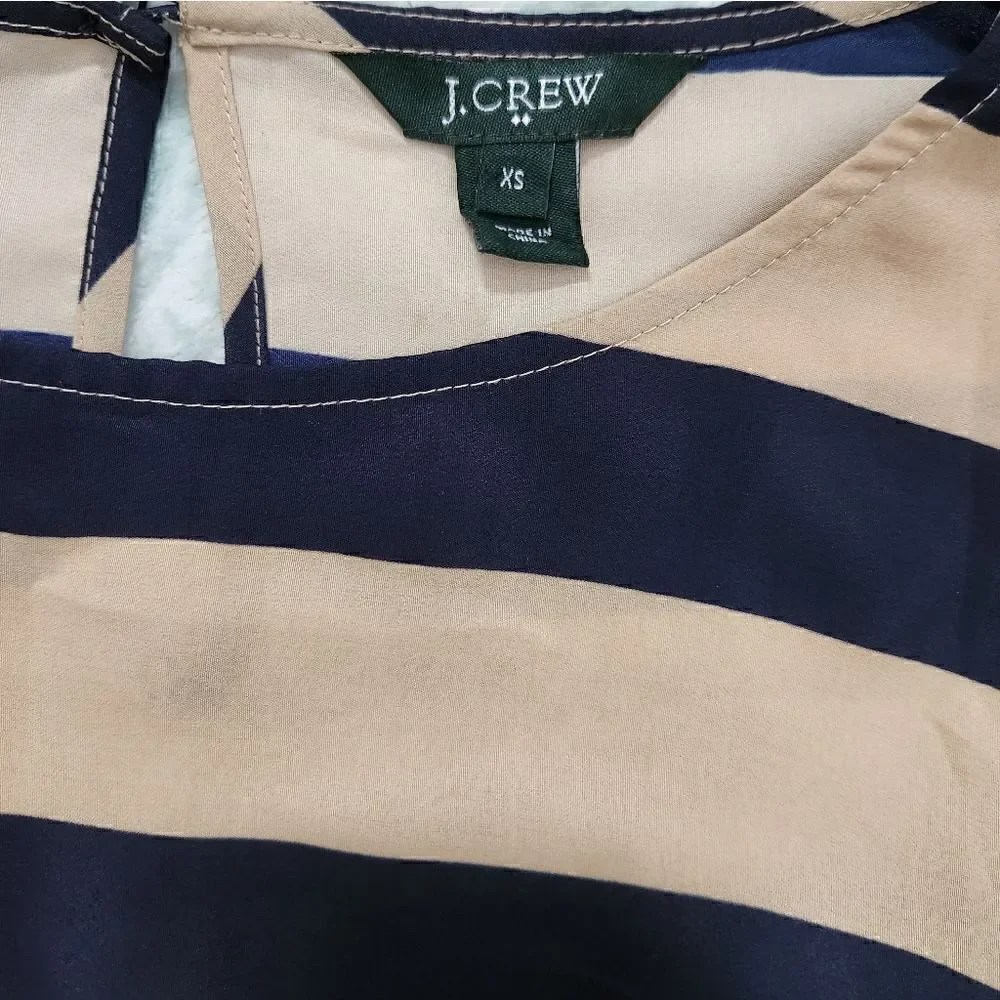 J.Crew Rayon Stripe Blouse